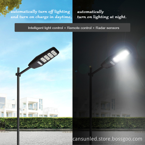 All-In-One Integrated LED Solar Street Lamp IP65 Waterproof 100W-300W Energy Saving